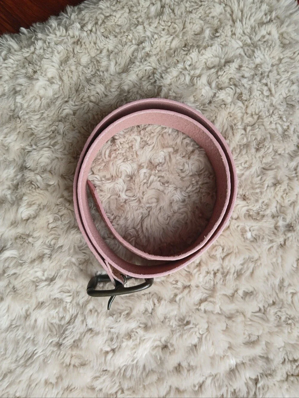 💎 GAP Women's Belt Pink Floral Embossed Leather